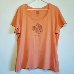 Life Is Good Flip Flops Shirt XL